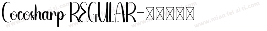 Cocosharp REGULAR字体转换